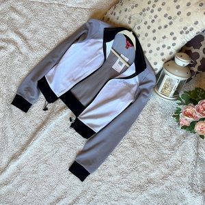 Guess zip up jacket with with draw string waist